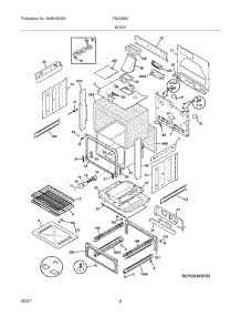 07 - Body parts for Frigidaire Range FGS365ESD from AppliancePartsPros.com