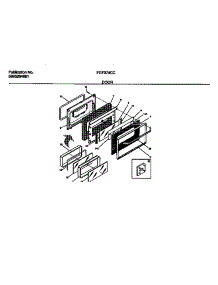 06 - Door parts for Frigidaire Range FGF374CCTA from AppliancePartsPros.com