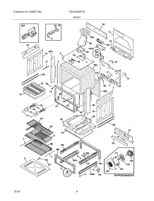 07 - Body parts for Frigidaire Range FGGS3065KFE from AppliancePartsPros.com