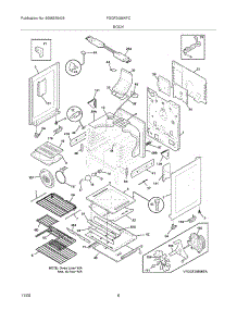 07 - Body parts for Frigidaire Range FGGF3056KFC from AppliancePartsPros.com
