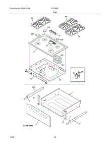 09 - Top parts for Frigidaire Range FGS365ESI from AppliancePartsPros.com