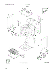 07 - Body parts for Frigidaire Range FGF318ECC from AppliancePartsPros.com
