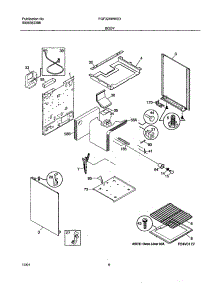 07 - Body parts for Frigidaire Range FGF324WHSD from AppliancePartsPros.com