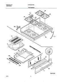 09 - Top / Drawer parts for Frigidaire Range FGF324WHSD from AppliancePartsPros.com