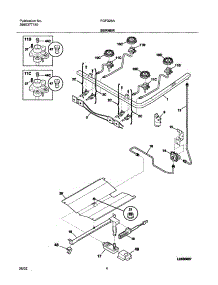 05 - Burner parts for Frigidaire Range FGF326AWB from AppliancePartsPros.com
