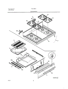 09 - Top / Drawer parts for Frigidaire Range FGF324BHDB from AppliancePartsPros.com