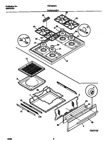 05 - Top / Drawer parts for Frigidaire Range FGF326WGTA from AppliancePartsPros.com