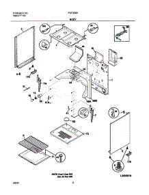 07 - Body parts for Frigidaire Range FGF326ASB from AppliancePartsPros.com