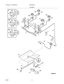 05 - Burner parts for Frigidaire Range FGF328GMF from AppliancePartsPros.com