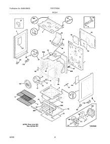 07 - Body parts for Frigidaire Range FGF375EBA from AppliancePartsPros.com