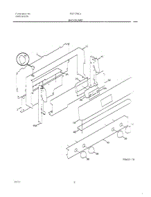 03 - Backguard parts for Frigidaire Range FGF376CJTB from AppliancePartsPros.com