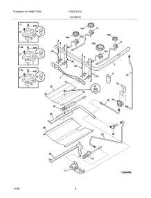 05 - Burner parts for Frigidaire Range FGF375GCA from AppliancePartsPros.com