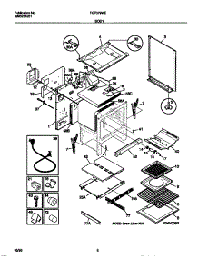 04 - Body parts for Frigidaire Range FGF379WECC from AppliancePartsPros.com