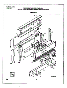 02 - Backguard parts for Frigidaire Range FGF376CESH from AppliancePartsPros.com