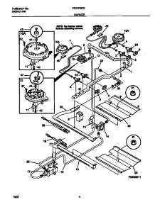 03 - Burner parts for Frigidaire Range FGF376CESF from AppliancePartsPros.com