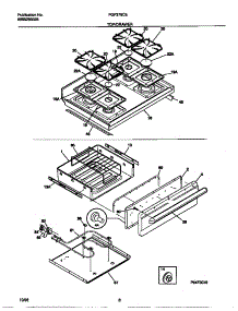 05 - Top / Drawer parts for Frigidaire Range FGF376CESD from AppliancePartsPros.com