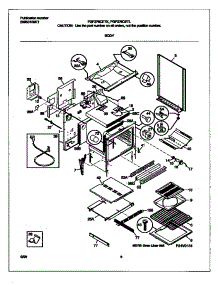 04 - Body parts for Frigidaire Range FGF376CETK from AppliancePartsPros.com