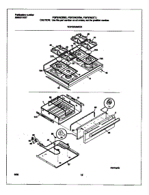 05 - Top / Drawer parts for Frigidaire Range FGF376CESH from AppliancePartsPros.com