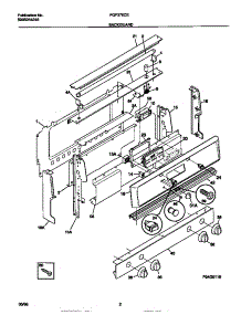 02 - Backguard parts for Frigidaire Range FGF376CETC from AppliancePartsPros.com