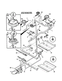 Burner parts for Frigidaire Range FGF379WECP from AppliancePartsPros.com