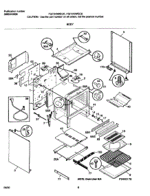 07 - Body parts for Frigidaire Range FGF379WECR from AppliancePartsPros.com