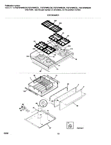 11 - Top / Drawer parts for Frigidaire Range FGF379WECL from AppliancePartsPros.com
