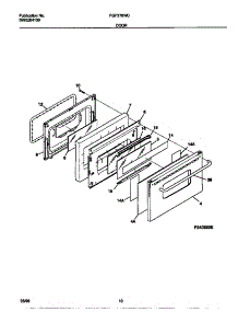 06 - Door parts for Frigidaire Range FGF378WCCD from AppliancePartsPros.com