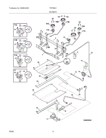05 - Burner parts for Frigidaire Range FGF382HBD from AppliancePartsPros.com