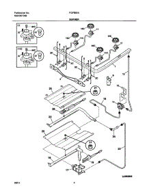 05 - Burner parts for Frigidaire Range FGFB55ASA from AppliancePartsPros.com