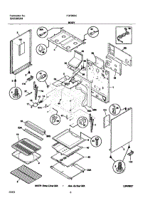 07 - Body parts for Frigidaire Range FGFB68CQA from AppliancePartsPros.com