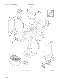 07 - Body parts for Frigidaire Range FGFB337GCA from AppliancePartsPros.com