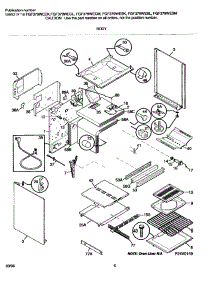07 - Body parts for Frigidaire Range FGF379WECK from AppliancePartsPros.com