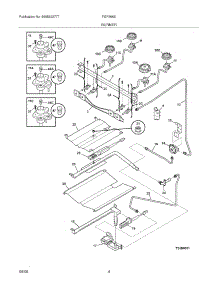 05 - Burner parts for Frigidaire Range FGF366EBG from AppliancePartsPros.com