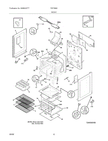 07 - Body parts for Frigidaire Range FGF366EBG from AppliancePartsPros.com