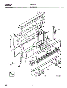02 - Backguard parts for Frigidaire Range FGF374CCBB from AppliancePartsPros.com