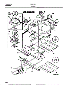 03 - Burner parts for Frigidaire Range FGF374CCBE from AppliancePartsPros.com