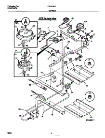 03 - Burner parts for Frigidaire Range FGF374CCSB from AppliancePartsPros.com