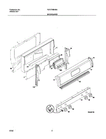 03 - Backguard parts for Frigidaire Range FGF375BHBA from AppliancePartsPros.com