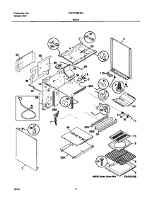 07 - Body parts for Frigidaire Range FGF375BHBA from AppliancePartsPros.com