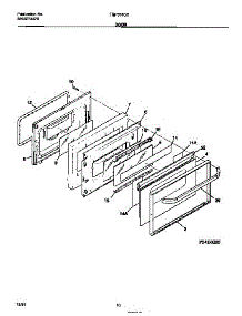 06 - Door parts for Frigidaire Range FGF374CCBB from AppliancePartsPros.com