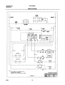 12 - Wiring Diagram parts for Frigidaire Range FGF375BHBA from AppliancePartsPros.com