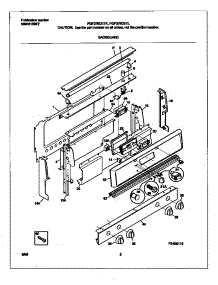 02 - Backguard parts for Frigidaire Range FGF376CETL from AppliancePartsPros.com