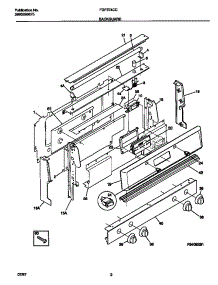 02 - Backguard parts for Frigidaire Range FGF374CCBF from AppliancePartsPros.com