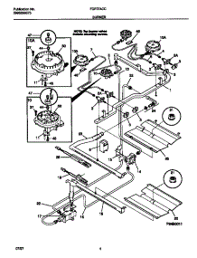 03 - Burner parts for Frigidaire Range FGF374CCBF from AppliancePartsPros.com