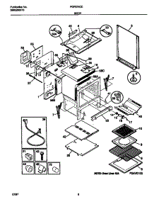 04 - Body parts for Frigidaire Range FGF374CCBF from AppliancePartsPros.com