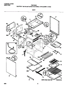 04 - Body parts for Frigidaire Range FGF376CESK from AppliancePartsPros.com