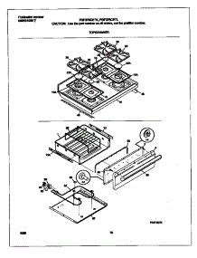 05 - Top / Drawer parts for Frigidaire Range FGF376CETL from AppliancePartsPros.com