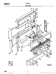 02 - Backguard parts for Frigidaire Range FGF376CESA from AppliancePartsPros.com