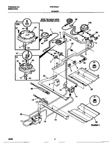 03 - Burner parts for Frigidaire Range FGF376CEBA from AppliancePartsPros.com