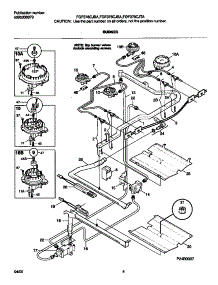 03 - Burner parts for Frigidaire Range FGF376CJBA from AppliancePartsPros.com